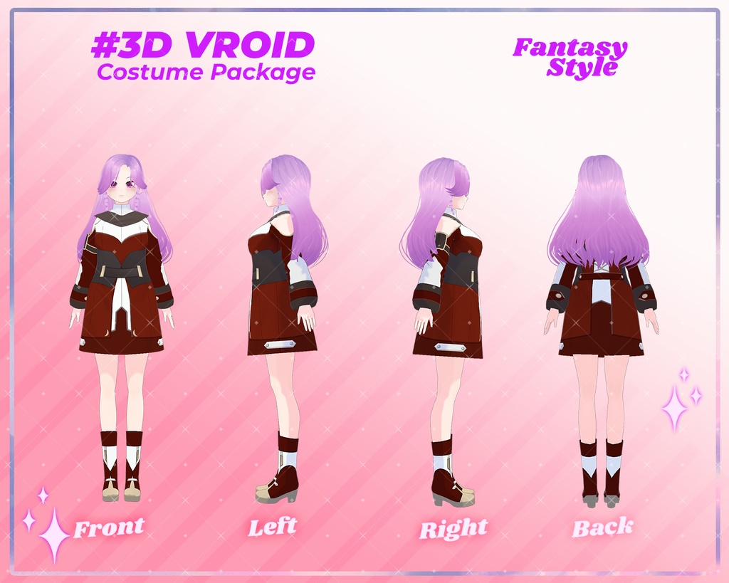 3D VRoid Mystic Fashion Pack Fairytale & Adventure-Themed Outfits | VRoid Fashion, VRoid Outfit, VRoid Gown