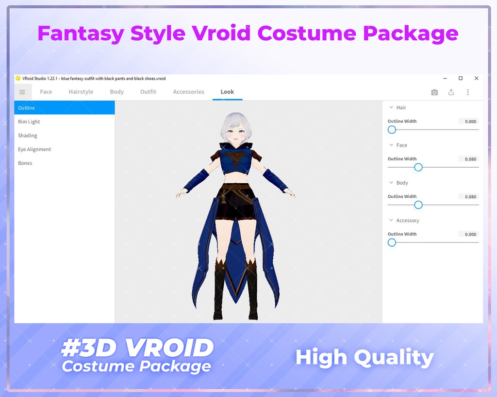 3D VRoid Royal Fantasy Pack Noble & Magical Clothing Collection | VRoid Outfit, VRoid Clothes, VRoid Attire