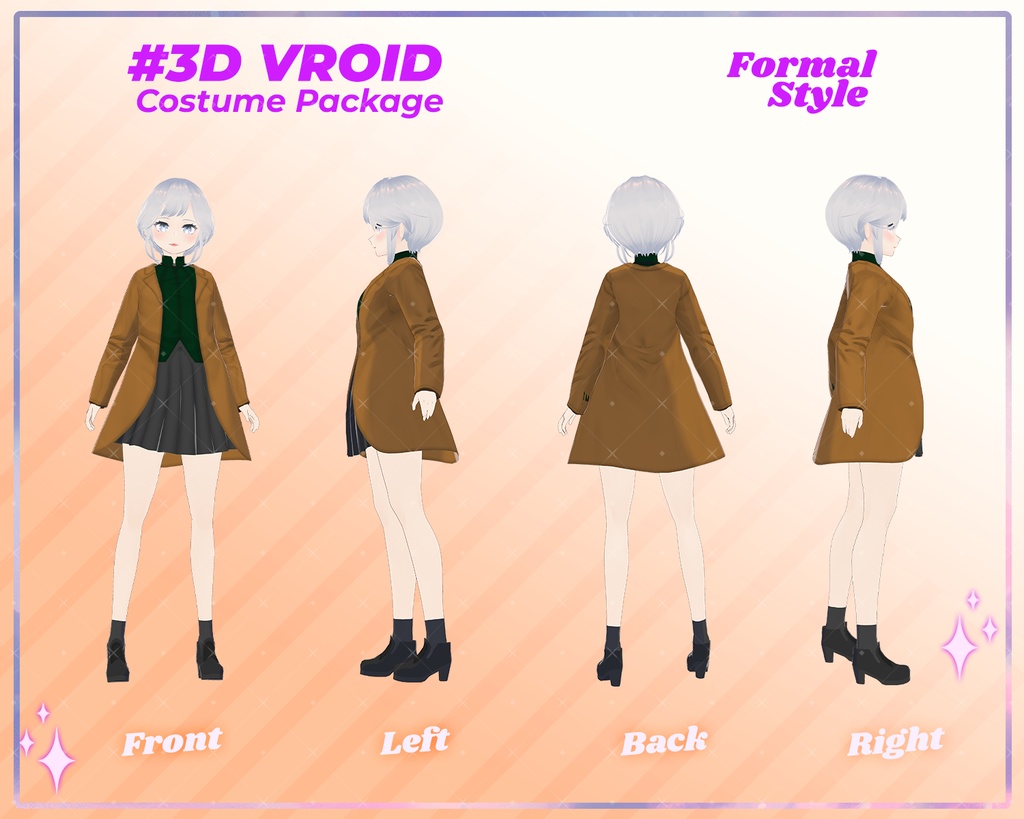 3D VRoid Clothing Pack Cozy & Chic Casual Girl Fashion | VRoid Outfit, VRoid Casual Wear, VRoid Fashion