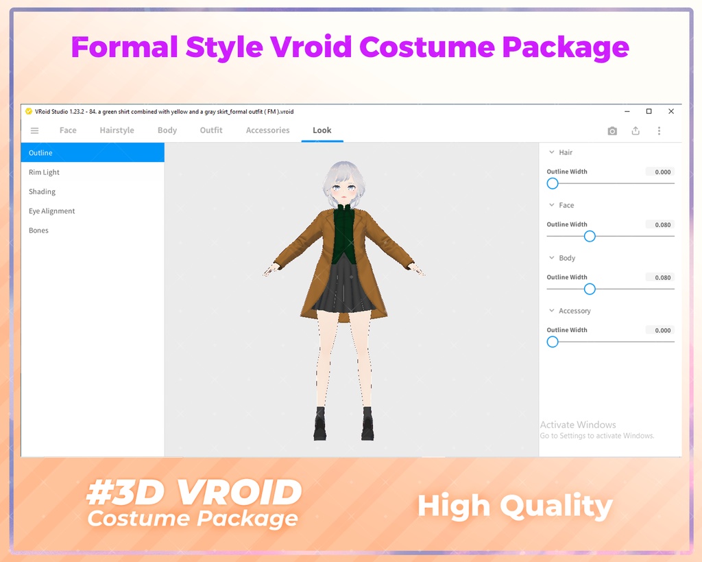 3D VRoid Clothing Pack Cozy & Chic Casual Girl Fashion | VRoid Outfit, VRoid Casual Wear, VRoid Fashion