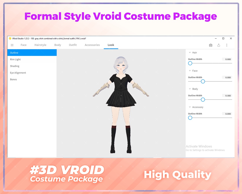 3D VRoid Casual Fashion Pack Feminine & Stylish Everyday Wear | VRoid Clothing, VRoid Style, VRoid Trendy