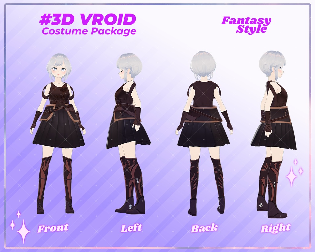 3D VRoid Outfit Pack Fantasy Style Royal & Adventurer Costumes for VRoid Models | VRoid Clothes, VRoid Costume, VRoid Fashion