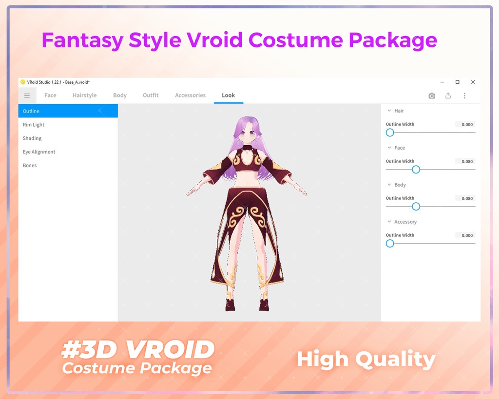 3D VRoid Outfit Pack Fantasy Style Enchanted Sorceress & Royal Attire for VRoid Models | VRoid Clothes, VRoid Costume, VRoid Fashion