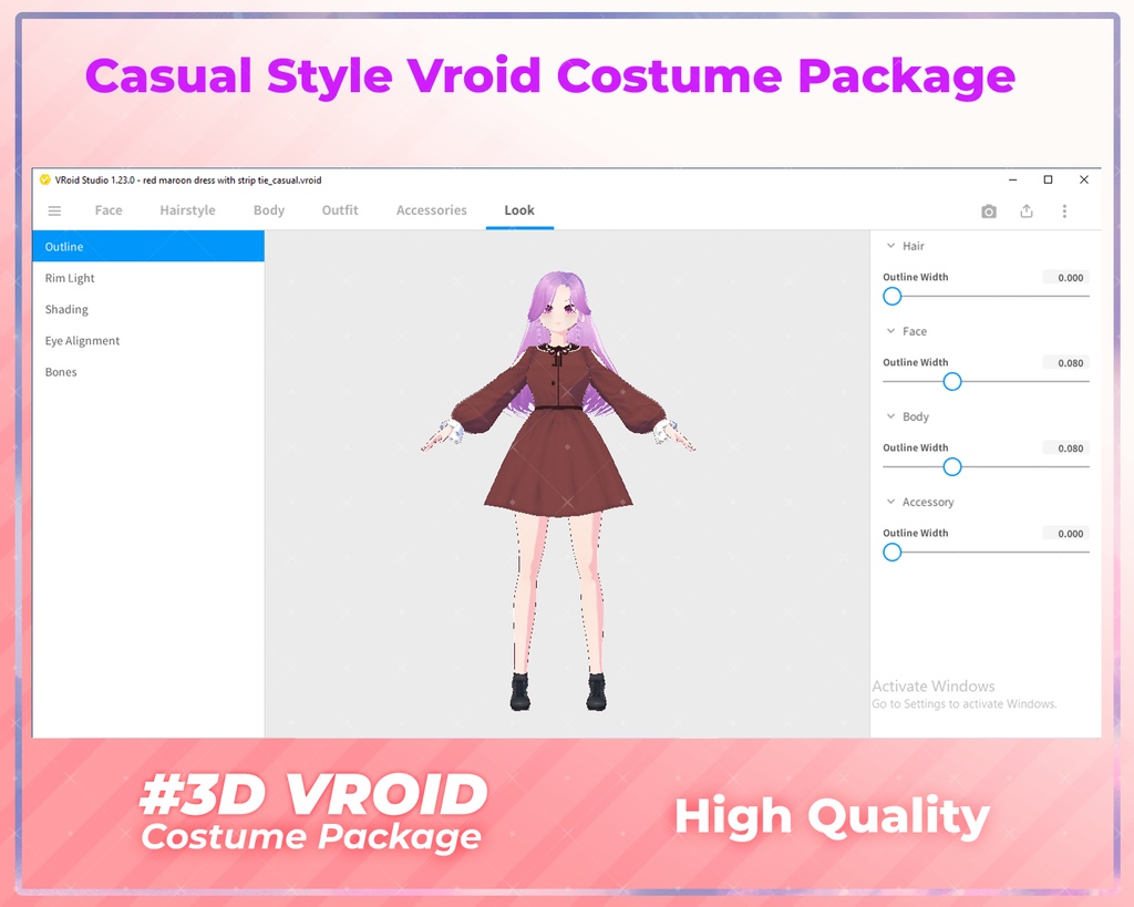 3D VRoid Outfit Pack Casual Style Trendy & Streetwear Clothes for VRoid Models | VRoid Clothes, VRoid Costume, VRoid Fashion