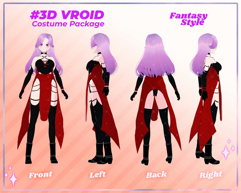3D VRoid Outfit Pack Fantasy Style Mystic & Enchanted Dresses for VRoid Models | VRoid Clothes, VRoid Costume, VRoid Fashion