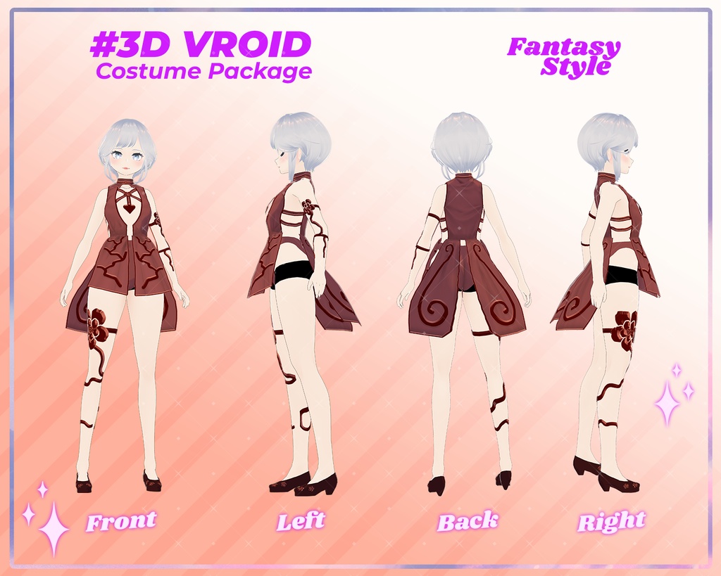 3D VRoid Outfit Pack Fantasy Style Mystic & Enchanted Dresses for VRoid Models | VRoid Clothes, VRoid Costume, VRoid Fashion
