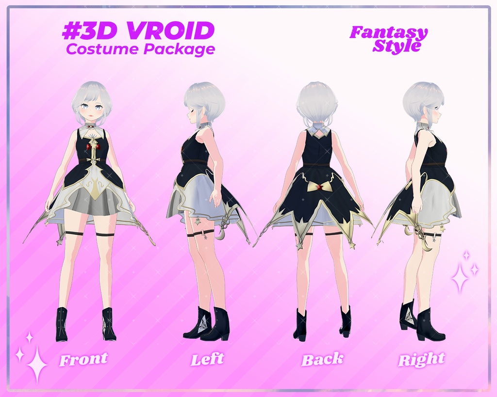 3D VRoid Outfit Pack Fantasy Style Holy & Mystic Priestess Costumes for VRoid Models | VRoid Clothes, VRoid Costume, VRoid Fashion