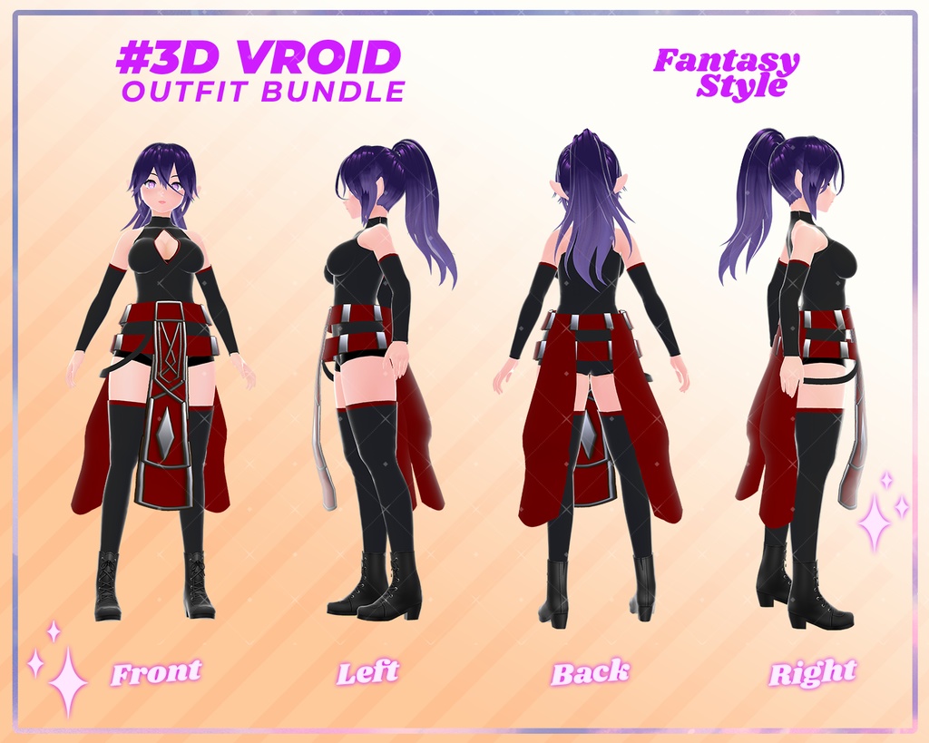 3D VRoid Outfit Pack Fantasy Style Royal & Enchanted Warrior Dresses for VRoid Models | VRoid Clothes, VRoid Costume, VRoid Fashion