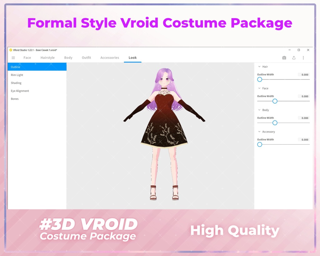 3D VRoid Outfit Pack Formal Style Elegant Red Evening & Business Attire for VRoid Models | VRoid Clothes, VRoid Costume, VRoid Fashion