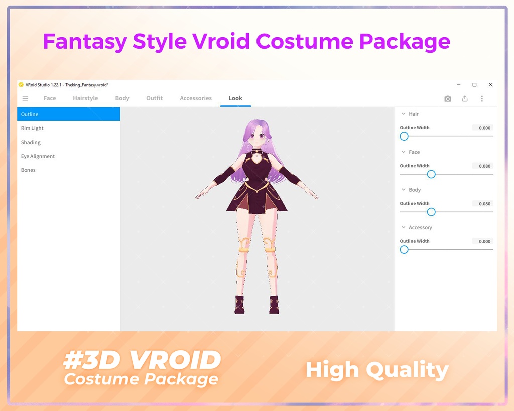 3D VRoid Outfit Pack Enchanted Fantasy Dresses & Warrior Attire for VRoid Models | VRoid Clothes, VRoid Costume, VRoid Fashion