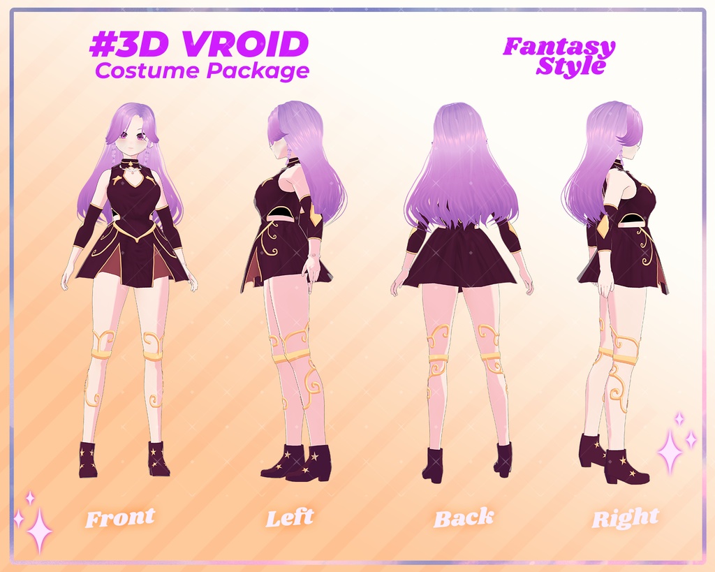 3D VRoid Outfit Pack Enchanted Fantasy Dresses & Warrior Attire for VRoid Models | VRoid Clothes, VRoid Costume, VRoid Fashion