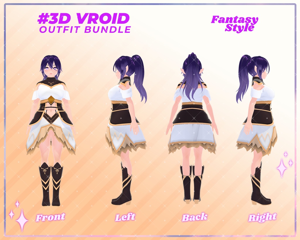 3D VRoid Outfit Pack Regal Fantasy Warrior Dresses for VRoid Models | VRoid Clothes, VRoid Costume, VRoid Fantasy Fashion