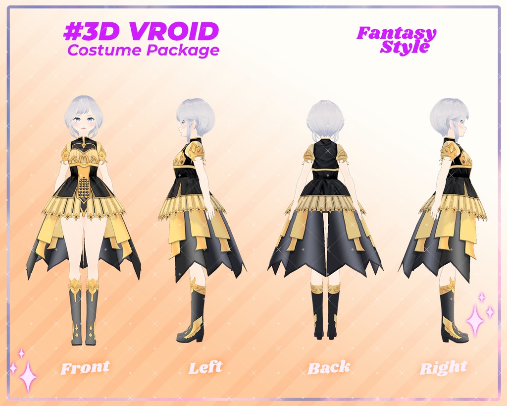3D VRoid Outfit Pack Regal Fantasy Warrior Dresses for VRoid Models | VRoid Clothes, VRoid Costume, VRoid Fantasy Fashion