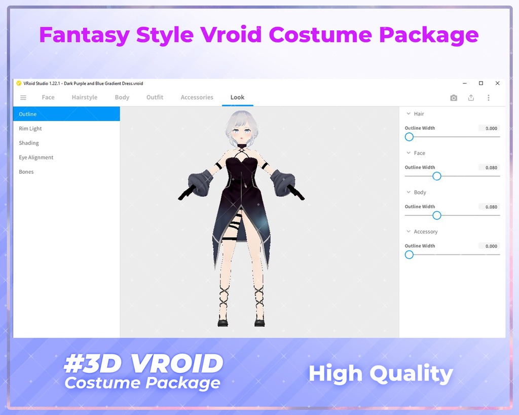 3D VRoid Outfit Pack Mystic Kingdom & Enchanted Dresses for VRoid Models | VRoid Clothes, VRoid Costume, VRoid Fantasy Fashion