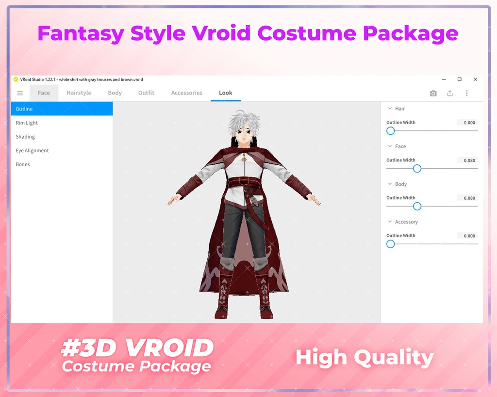 3D VRoid Outfit Pack Warrior & Adventurer Fantasy Clothes for VRoid Models | VRoid Clothes, VRoid Costume, VRoid Fantasy Fashion