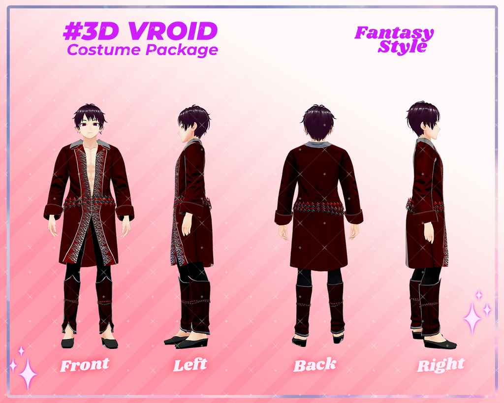3D VRoid Outfit Pack Warrior & Adventurer Fantasy Clothes for VRoid Models | VRoid Clothes, VRoid Costume, VRoid Fantasy Fashion