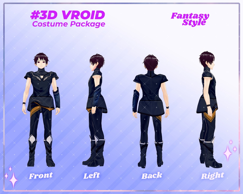 3D VRoid Outfit Pack Warrior & Medieval Fantasy Clothes for VRoid Models | VRoid Clothes, VRoid Costume, VRoid Fantasy Fashion