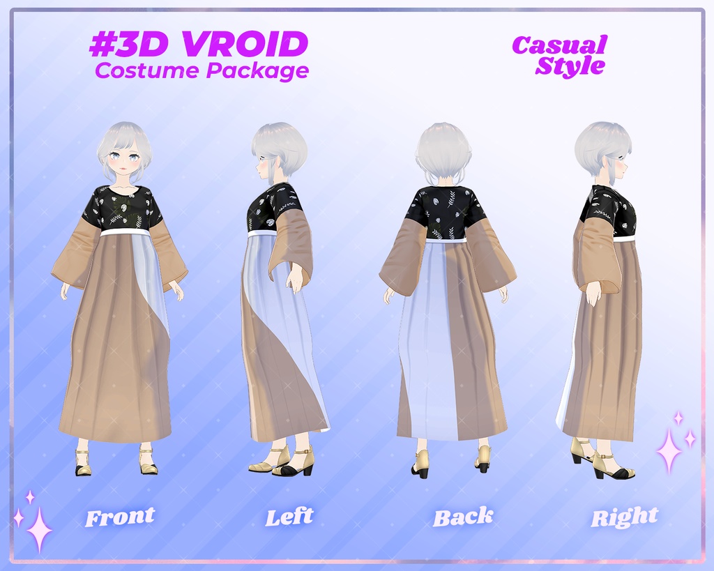 3D VRoid Outfit Pack Cozy & Stylish Casual Wear for VRoid Models | VRoid Clothes, VRoid Fashion, VRoid Everyday Outfit
