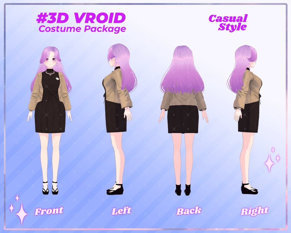 3D VRoid Outfit Pack Cozy & Stylish Casual Wear for VRoid Models | VRoid Clothes, VRoid Fashion, VRoid Everyday Outfit