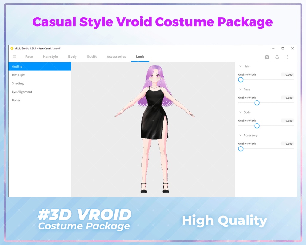 3D VRoid Outfit Pack Chic & Trendy Casual Wear for VRoid Models | VRoid Clothes, VRoid Costume, VRoid Fashion