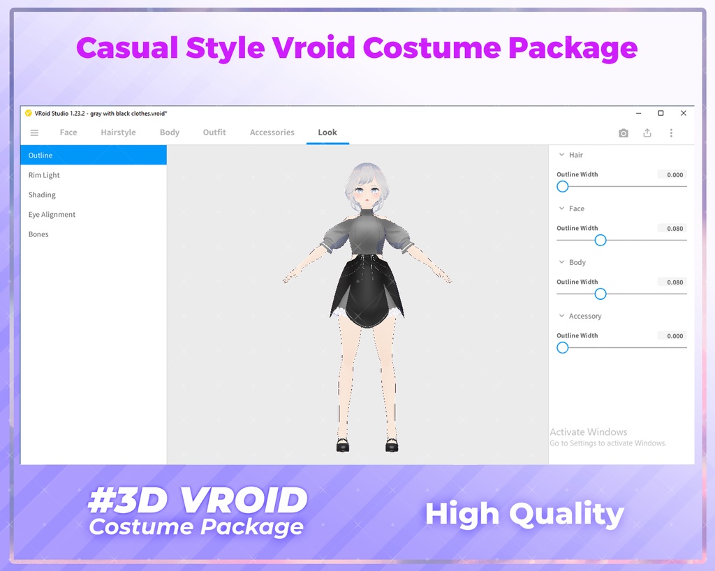3D VRoid Outfit Pack Chic & Stylish Casual Dresses for VRoid Models | VRoid Clothes, VRoid Costume, VRoid Fashion
