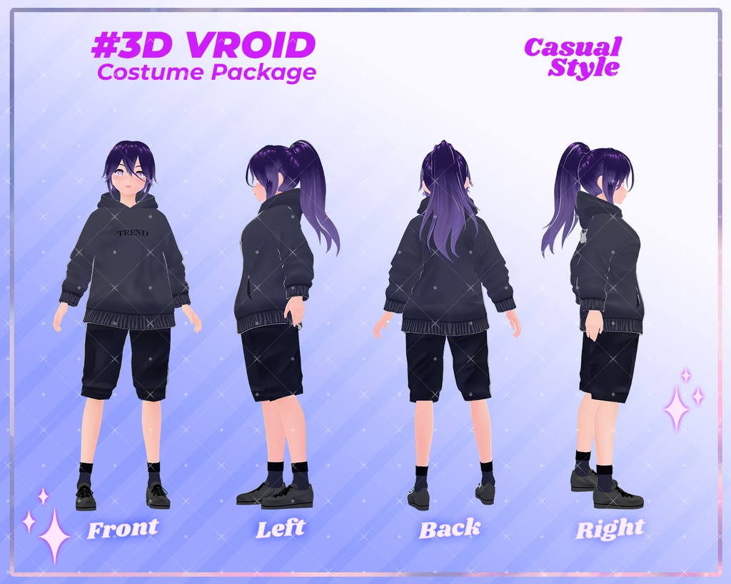 3D VRoid Outfit Pack Cozy & Trendy Casual Clothes for VRoid Models | VRoid Clothes, VRoid Sweater, VRoid Fashion