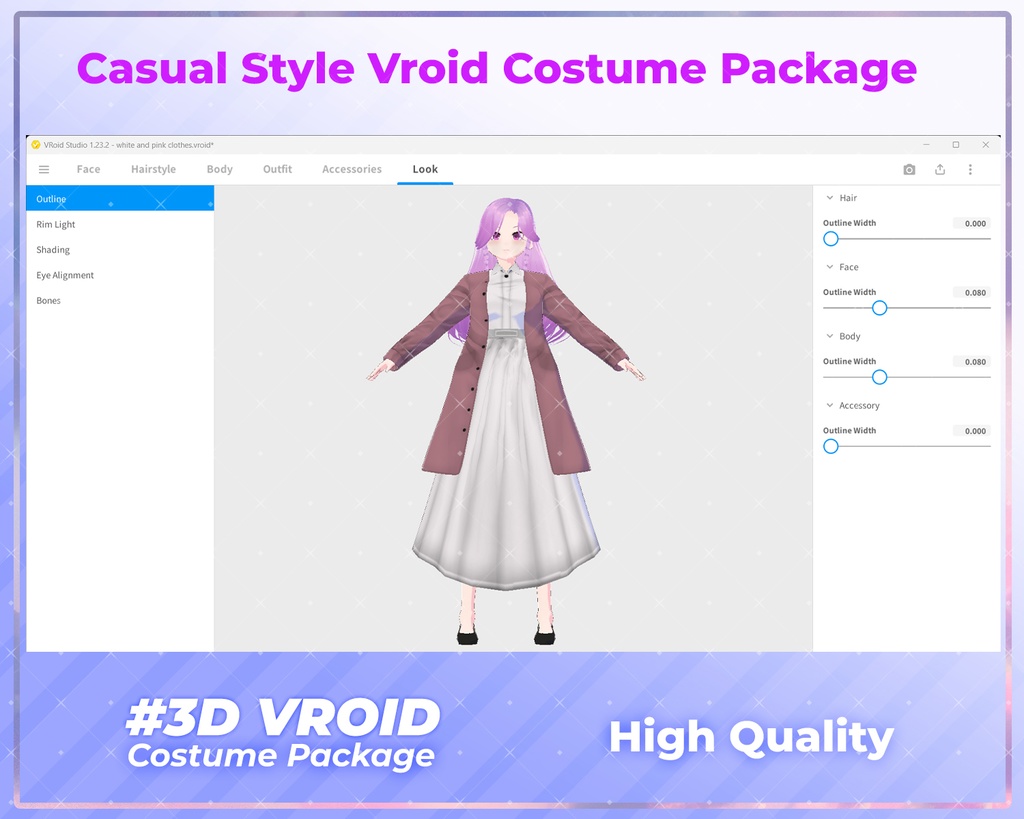 3D VRoid Outfit Pack Cozy & Stylish Casual Wear for VRoid Models | VRoid Clothes, VRoid Fashion, VRoid Custom Outfit