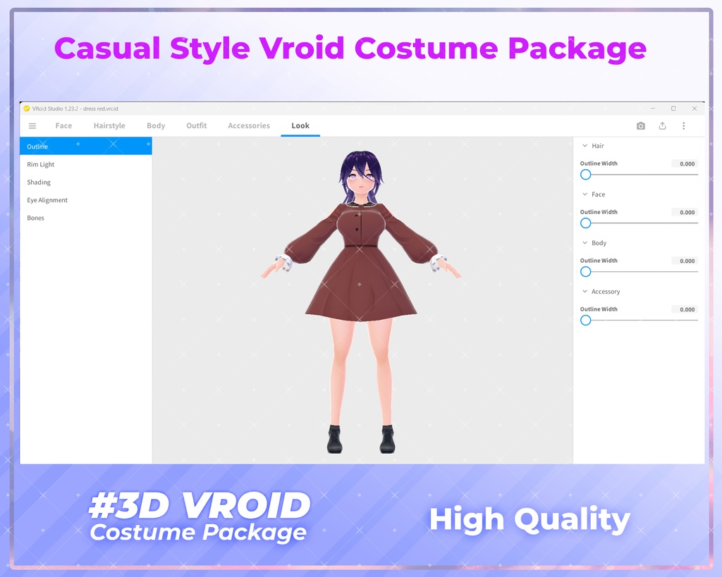 3D VRoid Outfit Pack Trendy & Comfortable Casual Wear for VRoid Models | VRoid Clothes, VRoid Casual Fashion, VRoid Everyday Outfit