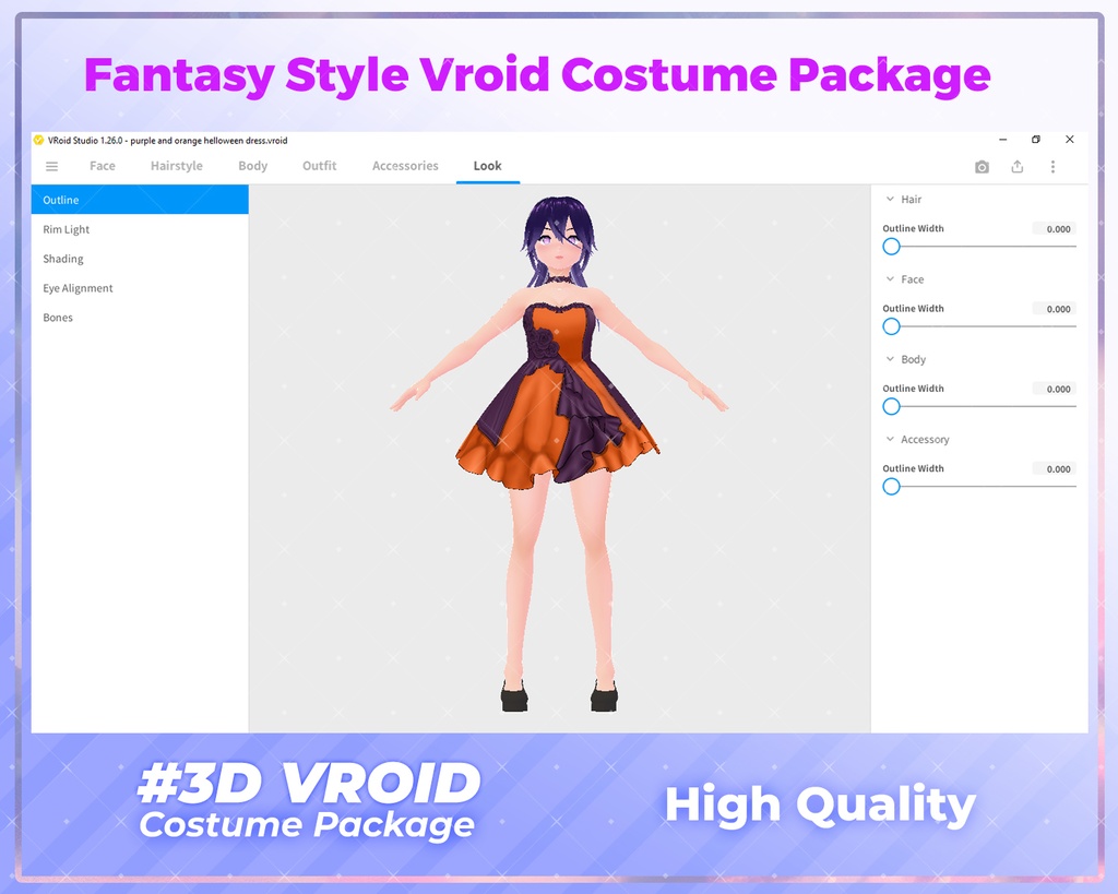 3D VRoid Outfit Pack Fantasy & Enchanted Warrior Costumes for VRoid Models | VRoid Clothes, VRoid Sorceress Dress, VRoid Battle Armor, VRoid Fashion