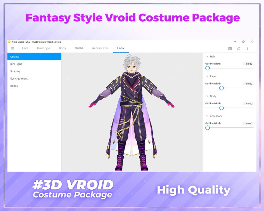 3D VRoid Outfit Pack Fantasy & Mystical Warrior Costumes for VRoid Models | VRoid Clothes, VRoid Mage Robe, VRoid Knight Attire, VRoid Fashion