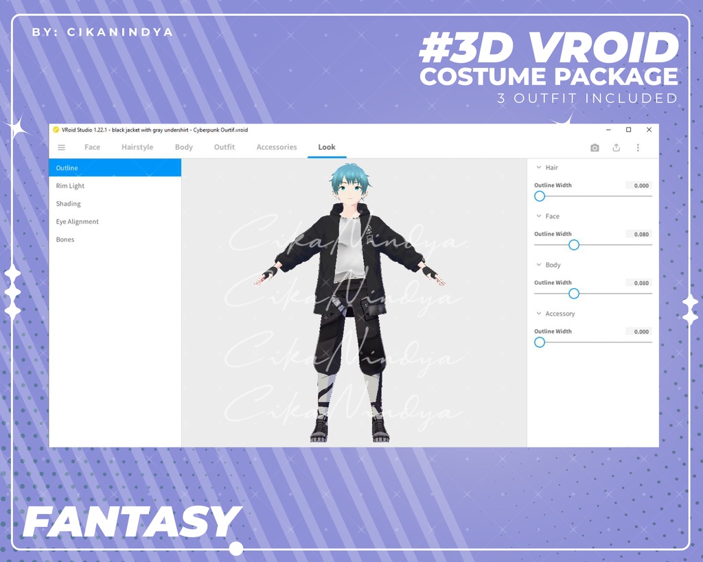 3D VRoid Outfit Pack Fantasy Warrior Attire for VRoid Models | VRoid Clothes, VRoid Costume, VRoid Fashion