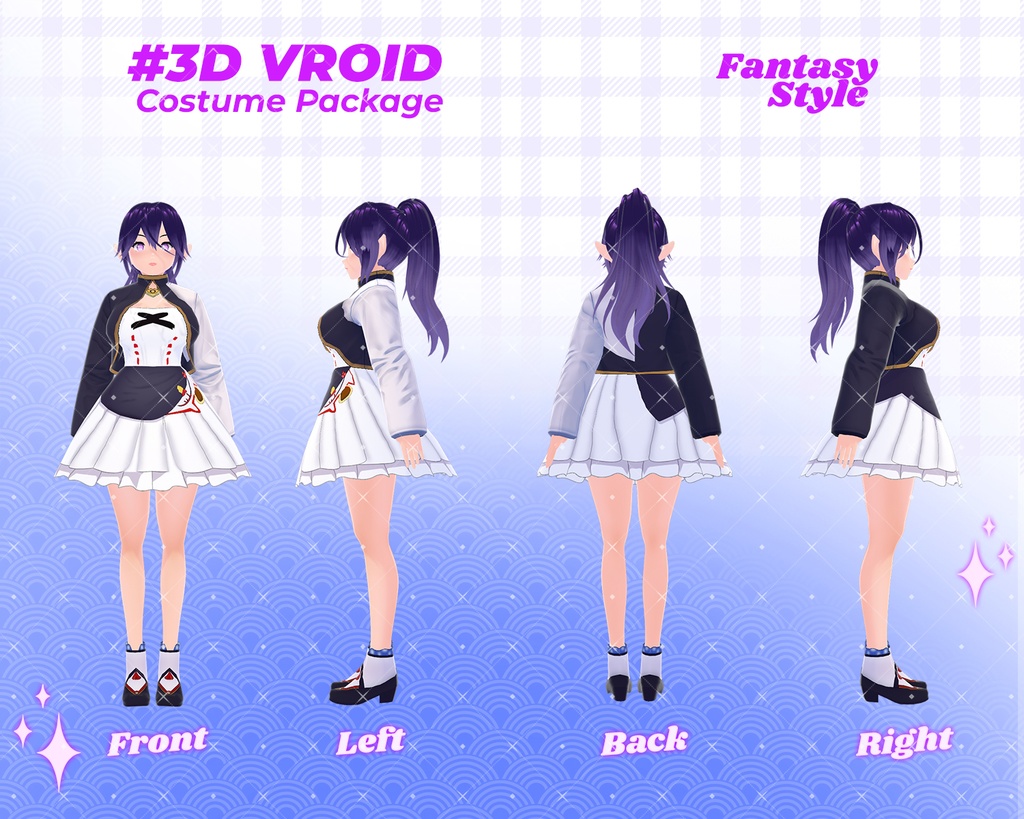 3D VRoid Outfit Pack Elegant Fantasy Royal & Warrior Attire for VRoid Models | VRoid Clothes, VRoid Costume, VRoid Fashion