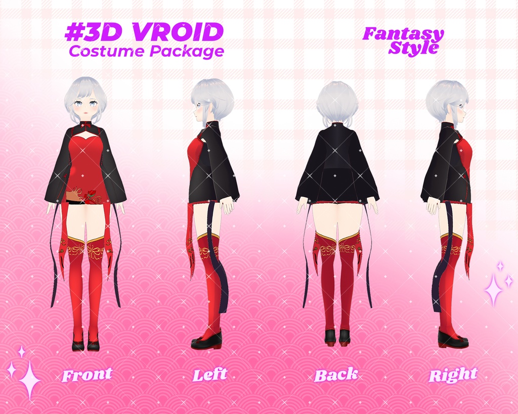 3D VRoid Outfit Pack Elegant Fantasy Royal & Warrior Attire for VRoid Models | VRoid Clothes, VRoid Costume, VRoid Fashion