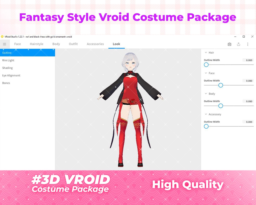 3D VRoid Outfit Pack Elegant Fantasy Royal & Warrior Attire for VRoid Models | VRoid Clothes, VRoid Costume, VRoid Fashion