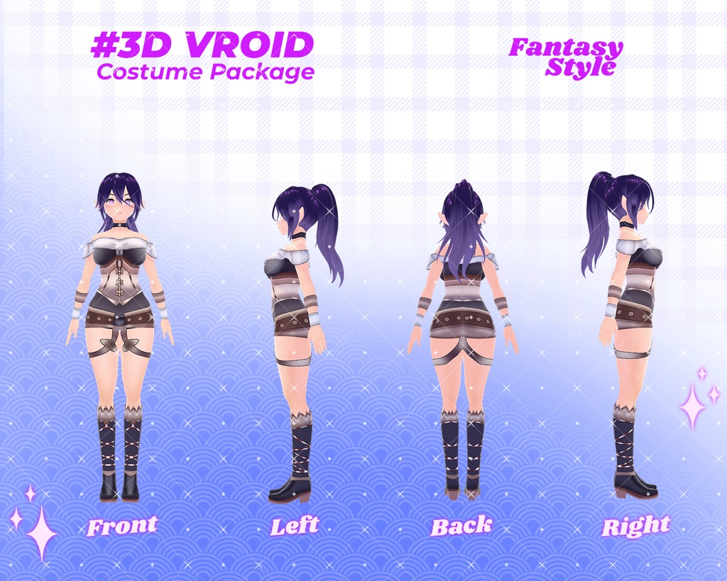 3D VRoid Outfit Pack Celestial Warrior & Mystic Hero Costumes for VRoid Models | VRoid Clothes, VRoid Costume, VRoid Fashion