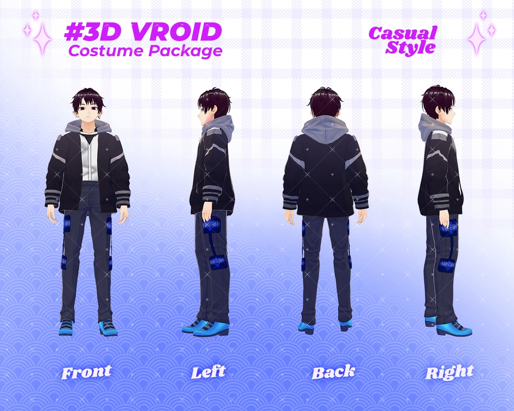 3D VRoid Outfit Pack Urban Casual & Streetwear Jackets for VRoid Models | VRoid Clothes, VRoid Costume, VRoid Fashion