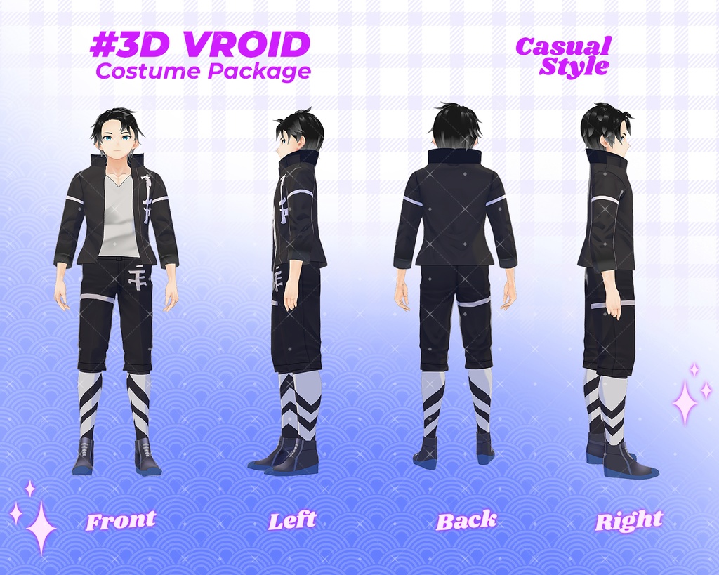 3D VRoid Outfit Pack Urban Casual & Streetwear Jackets for VRoid Models | VRoid Clothes, VRoid Costume, VRoid Fashion