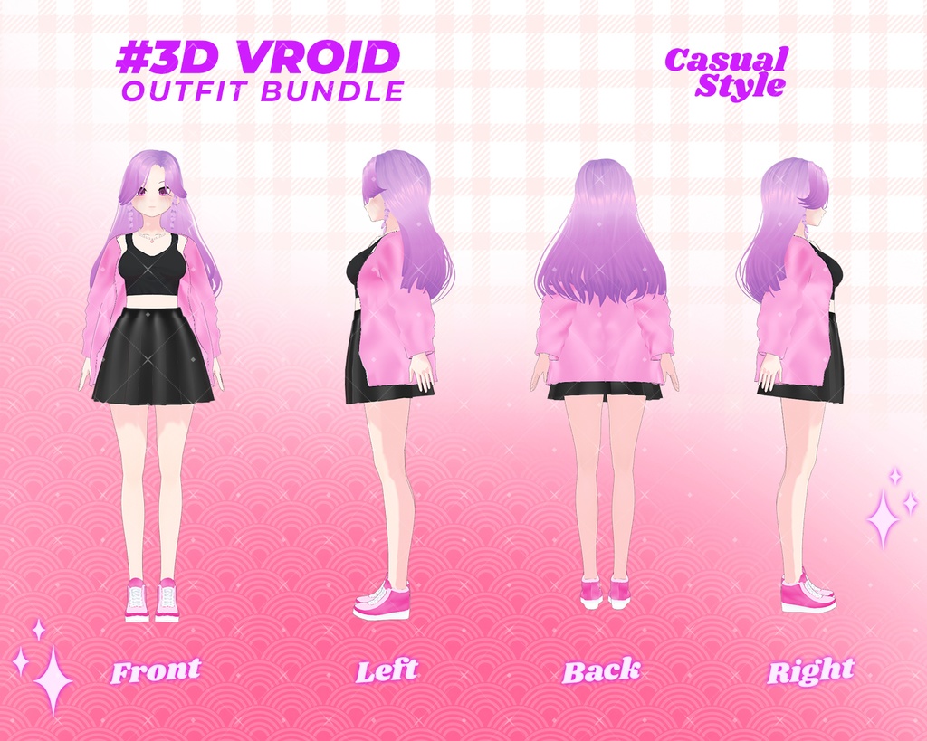 3D VRoid Outfit Pack Elegant Kimono & Modern Casual Jackets for VRoid Models | VRoid Clothes, VRoid Costume, VRoid Fashion