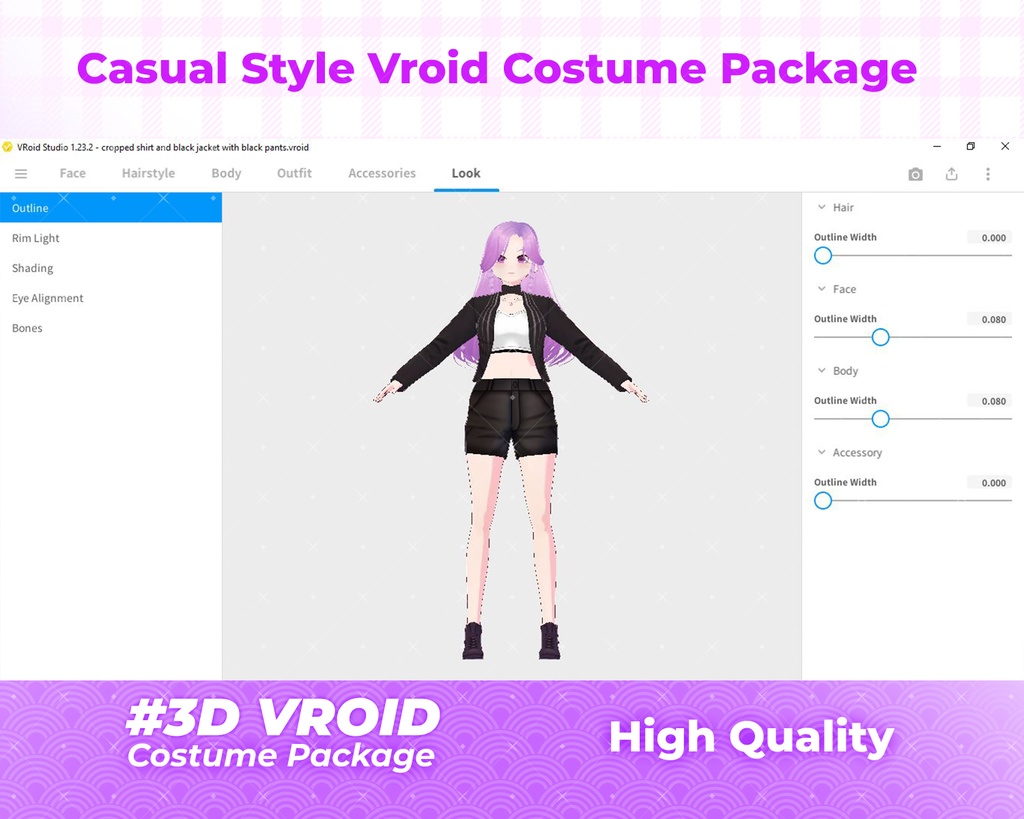 3D VRoid Outfit Pack Cozy & Stylish Casual Wear for VRoid Models | VRoid Clothes, VRoid Costume, VRoid Fashion