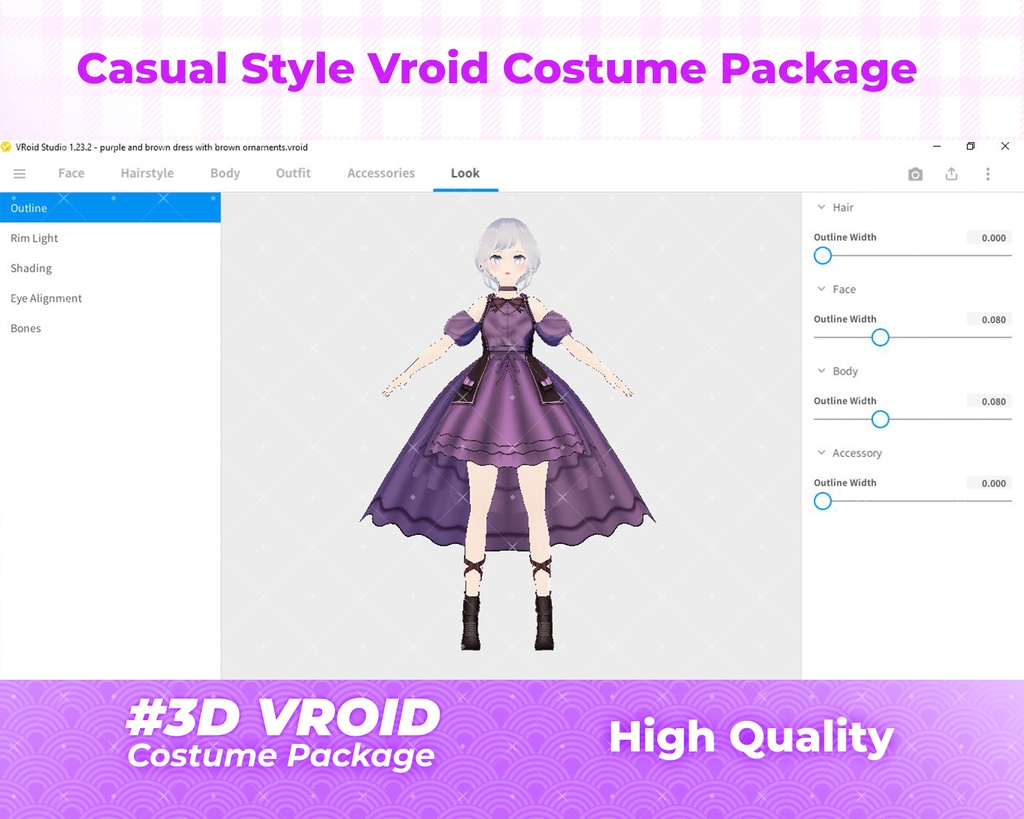 3D VRoid Outfit Pack Cozy & Stylish Everyday Wear for VRoid Models | VRoid Clothes, VRoid Costume, VRoid Fashion
