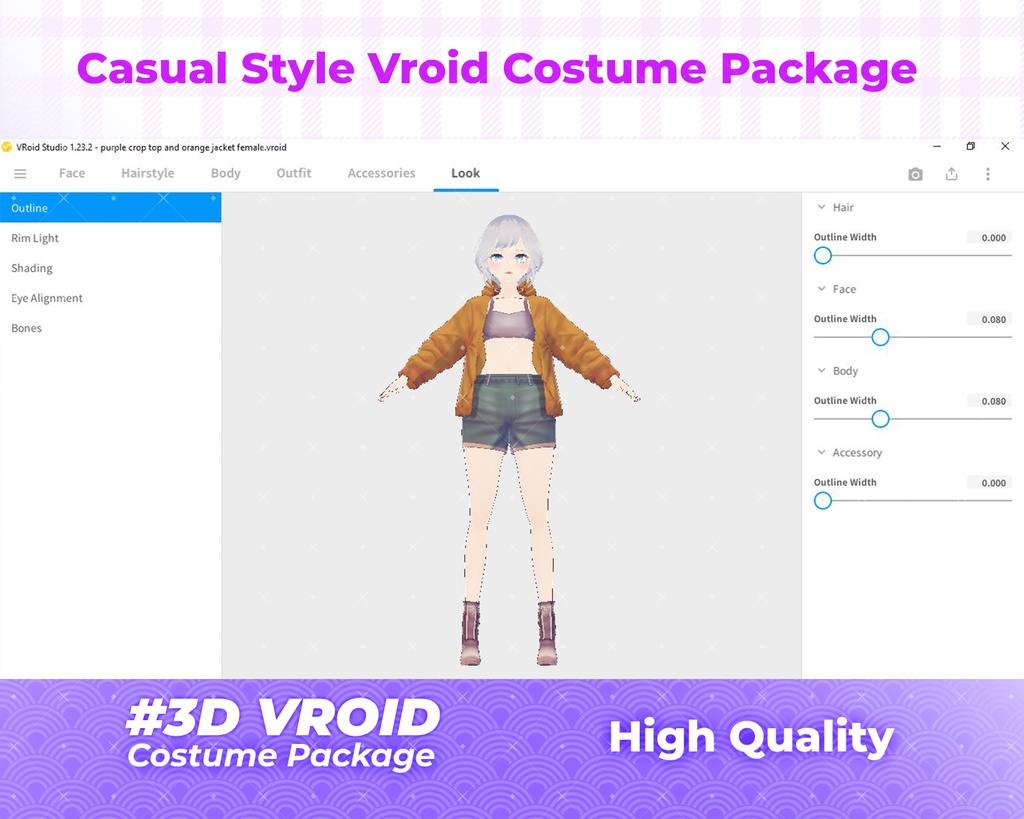 3D VRoid Outfit Pack Cozy & Trendy Casual Clothes for VRoid Models | VRoid Clothes, VRoid Costume, VRoid Fashion