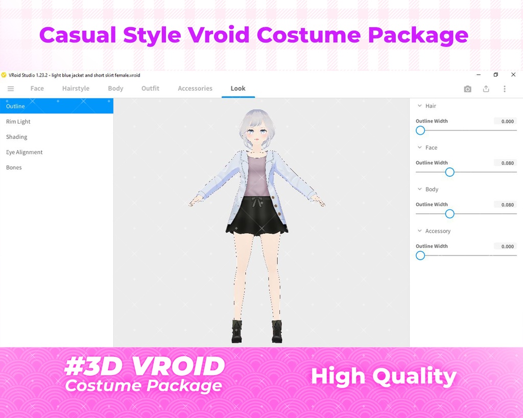 3D VRoid Outfit Pack Elegant & Chic Long Coat Fashion for VRoid Models | VRoid Clothes, VRoid Costume, VRoid Fashion