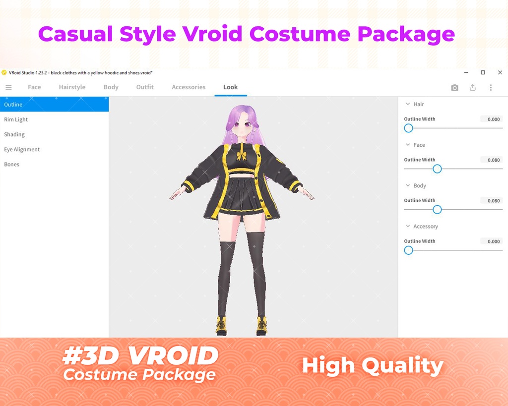 3D VRoid Outfit Pack Elegant, Cute & School-Inspired Fashion for VRoid Models | VRoid Clothes, VRoid Costume, VRoid Fashion