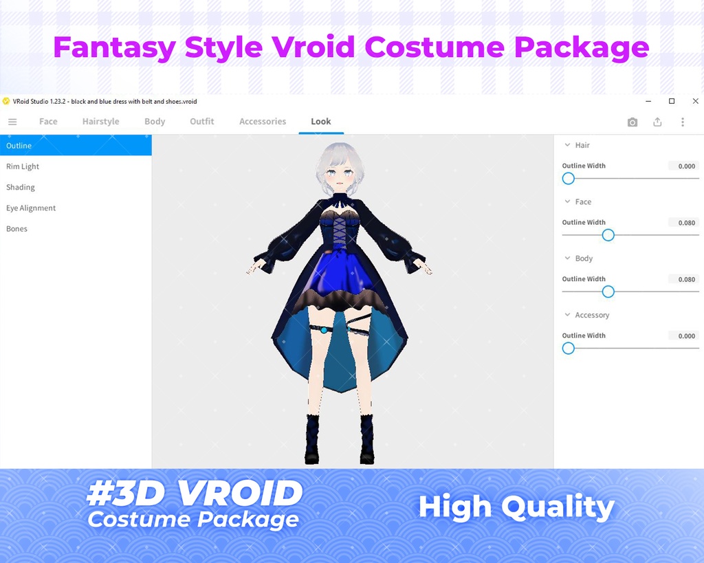 3D VRoid Outfit Pack Enchanted Fantasy Dresses for VRoid Models | VRoid Clothes, VRoid Costume, VRoid Fashion