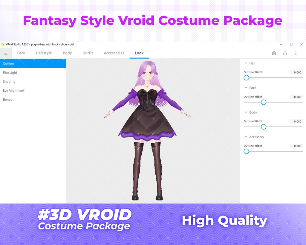 3D VRoid Outfit Pack Fantasy & Enchanted Dresses for VRoid Models | VRoid Clothes, VRoid Costume, VRoid Fashion