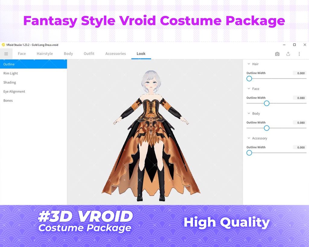 3D VRoid Outfit Pack Spooky & Enchanted Halloween Costumes for VRoid Models | VRoid Clothes, VRoid Costume, VRoid Fashion