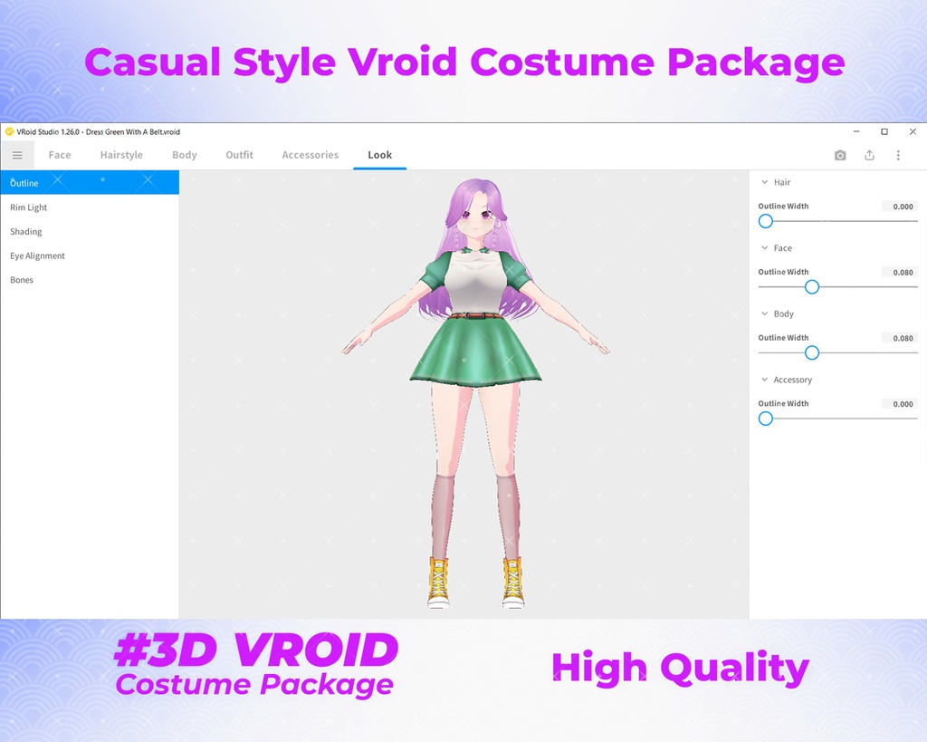 3D VRoid Outfit Pack Elegant & Charming Casual Dresses for VRoid Models | VRoid Clothes, VRoid Costume, VRoid Fashion