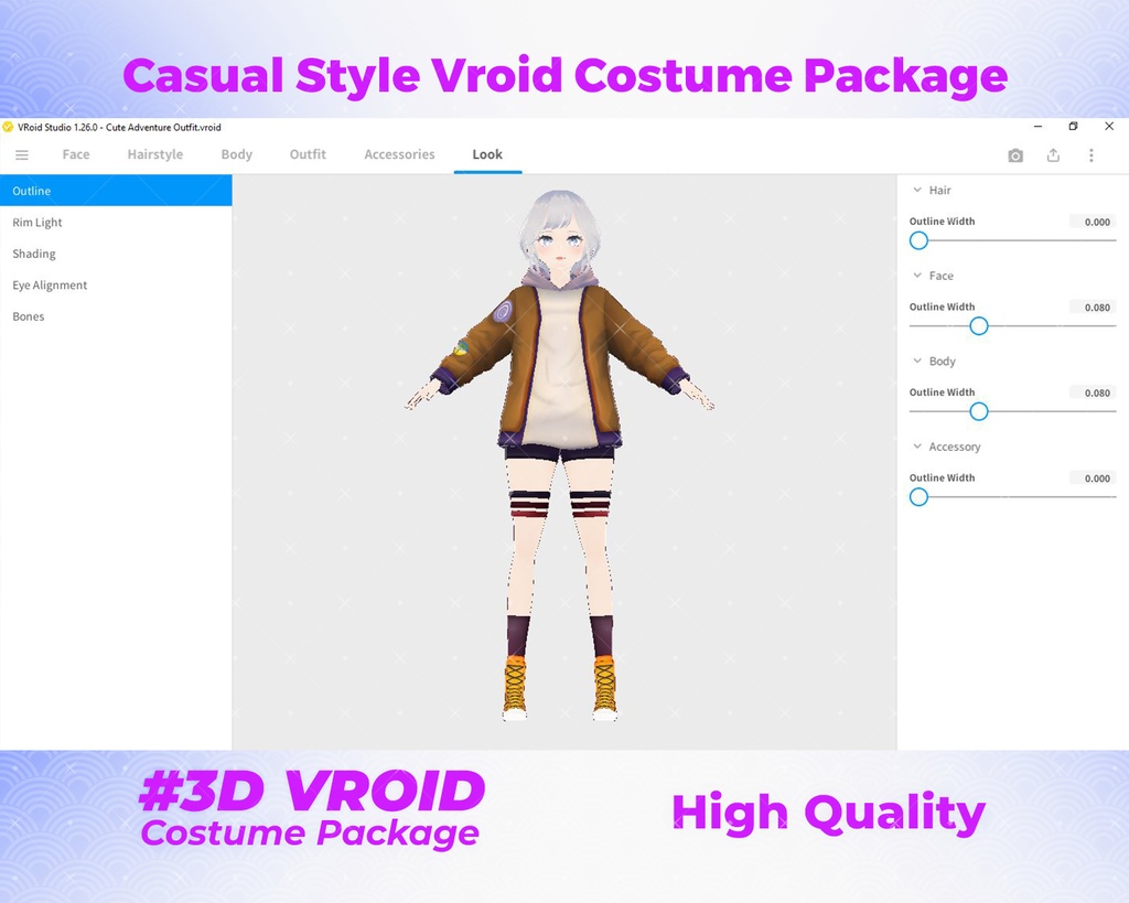 3D VRoid Outfit Pack Trendy & Cozy Casual Jackets for VRoid Models | VRoid Clothes, VRoid Costume, VRoid Fashion