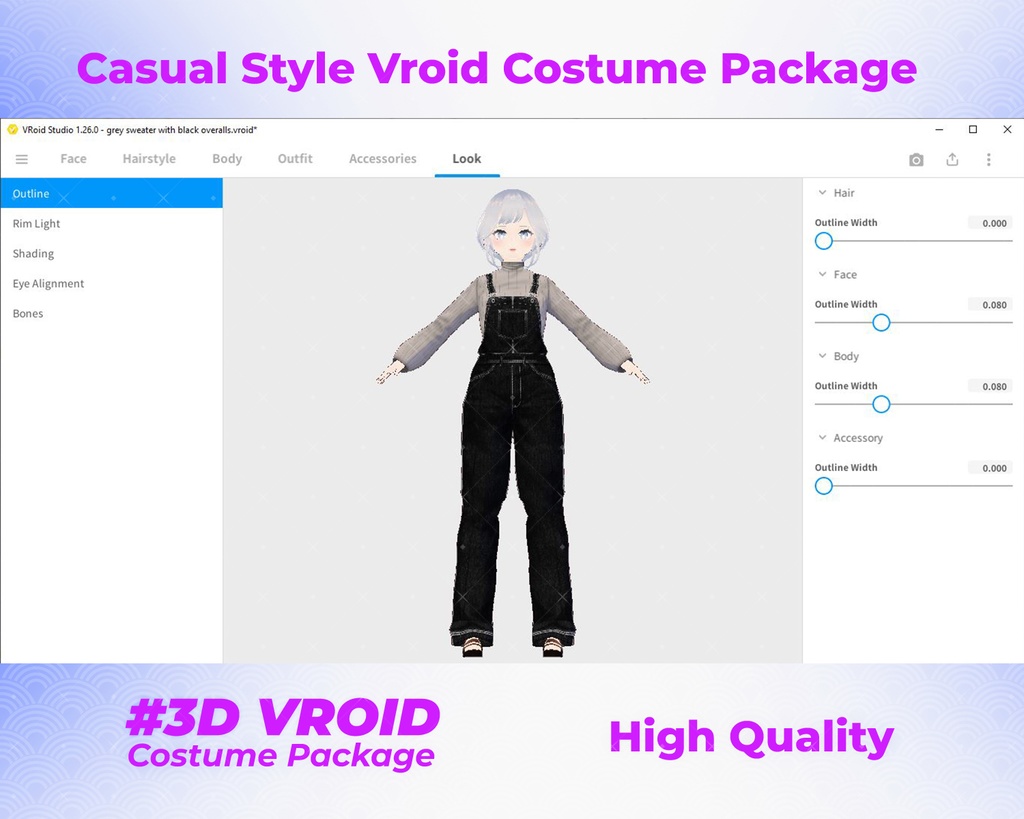 3D VRoid Outfit Pack Cozy & Chic Casual Wear for VRoid Models | VRoid Clothes, VRoid Costume, VRoid Fashion