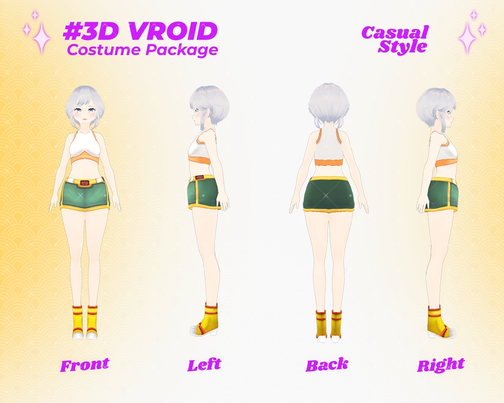 3D VRoid Casual & Elegant Dress Outfit Pack Modern Anime Style for VRoid Models | VRoid Clothes, VRoid Costume, VRoid Fashion